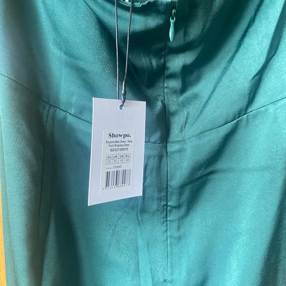 ShowPo Strapless Midi Dress - Emerald - Picture 3 of 6